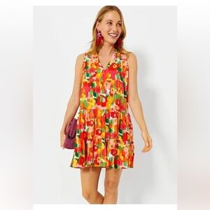 Tuckernuck Pomander Place Magnolia Watercolor Sleeveless Kenzo Dress- large